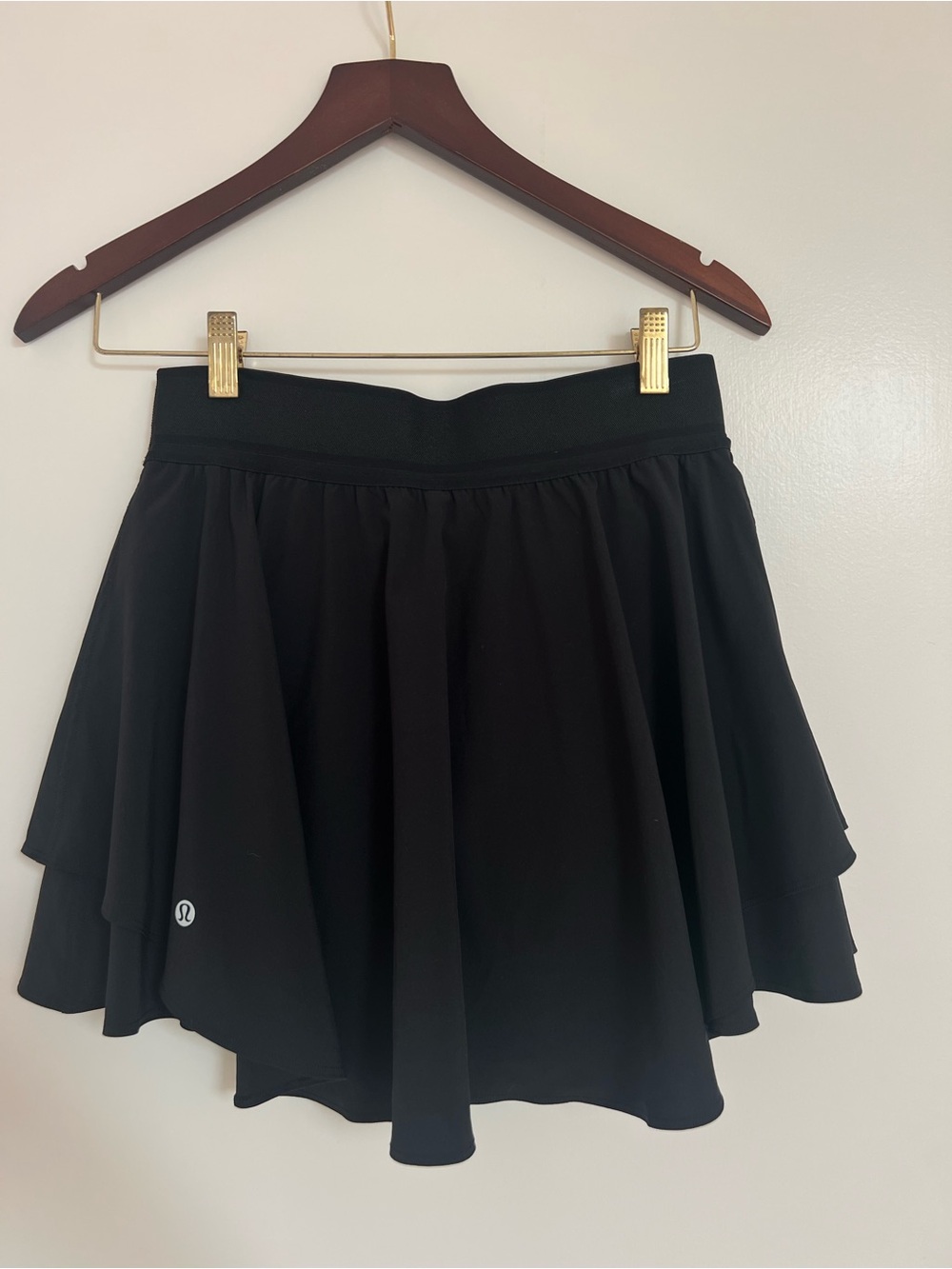 lululemon athletica Black Flared Tennis Skirt